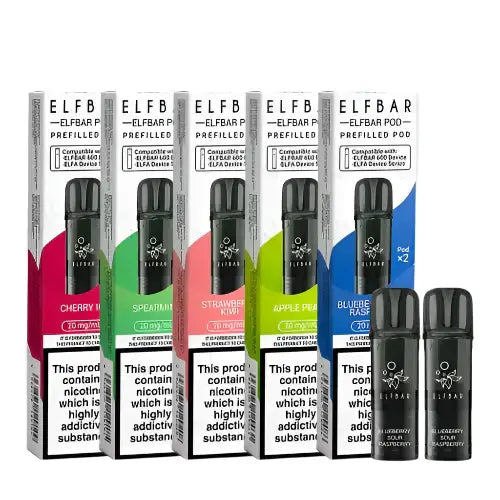 Elf Bar 600 & Elfa Pro Replacement Pods - 2 Pack