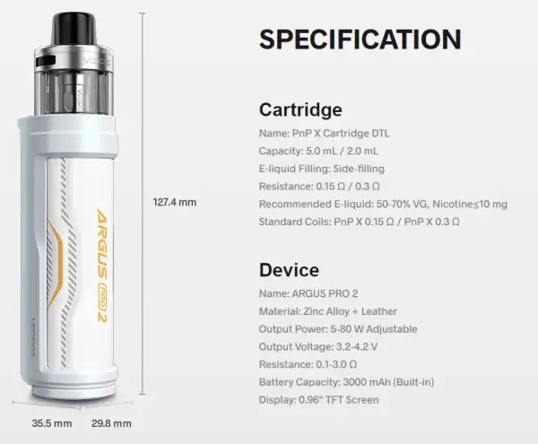VooPoo Argus Pro 2 Vape Pod Kit - image 4