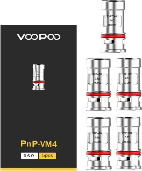 VooPoo PnP Coils VM4 0.6ohm 5 Pack SALE
