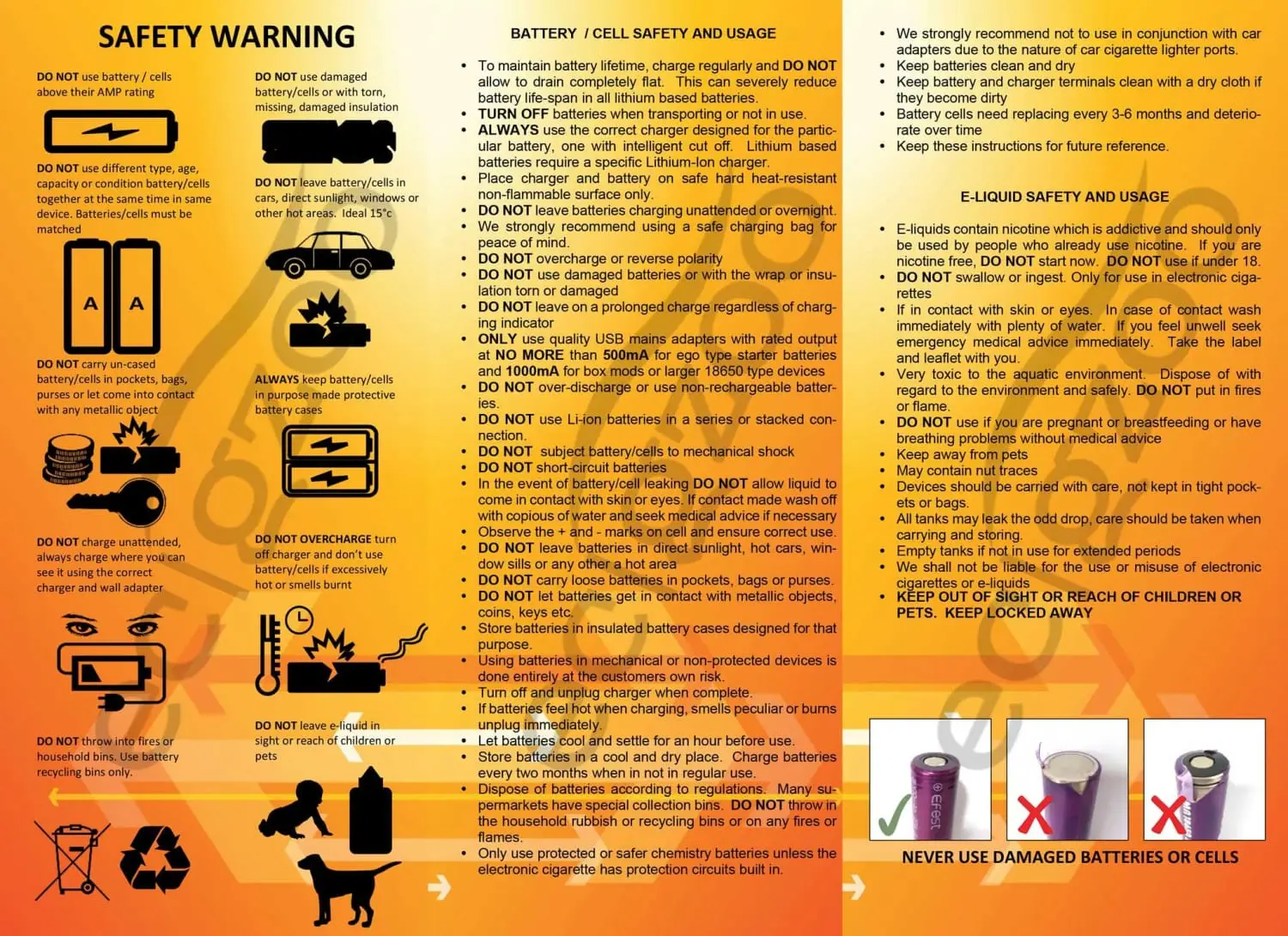 Battery safety guidelines