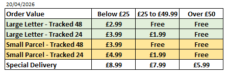 Shipping rates
